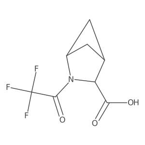 2-(2,2,2-Trifluoroacetyl)-2-azabicyclo[2.1.1]hexane-3-carboxylic acid Structure