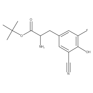 Tert-butyl 2-amino-3-(3-cyano-5-fluoro-4-hydroxyphenyl)propanoate Structure