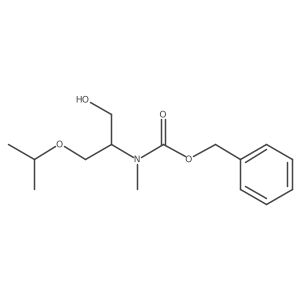 benzyl N-[1-hydroxy-3-(propan-2-yloxy)propan-2-yl]-N-methylcarbamate结构式