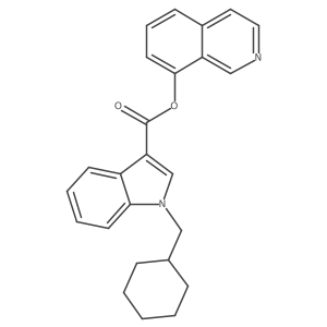 isoquinolin-8-yl1-(cyclohexylmethyl)-1H-indole-3-carboxylate结构式