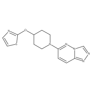 4-(1,3-Thiazol-2-yloxy)-1-{[1,2,4]triazolo[4,3-b]pyridazin-6-yl}piperidine结构式