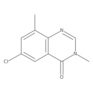 6-Chloro-3,8-dimethyl-3,4-dihydroquinazolin-4-one结构式
