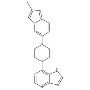 6-(4-{2-methylimidazo[1,2-b]pyridazin-6-yl}piperazin-1-yl)-9H-purine Structure