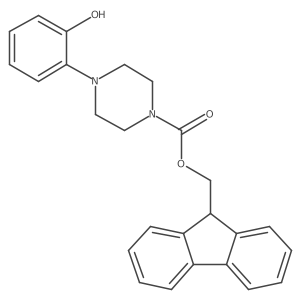 (9H-fluoren-9-yl)methyl 4-(2-hydroxyphenyl)piperazine-1-carboxylate Structure