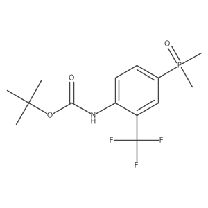 tert-Butyl (4-(dimethylphosphoryl)-2-(trifluoromethyl)phenyl)carbamate Structure