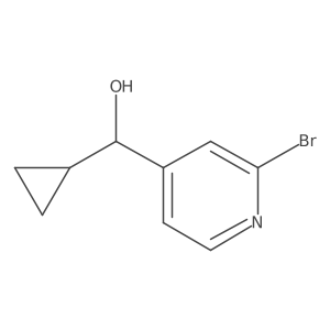 (2-Bromopyridin-4-yl)(cyclopropyl)methanol Structure