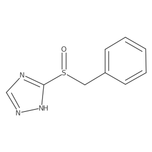 1H-1,2,4-Triazole, 5-[(phenylmethyl)sulfinyl]- Structure