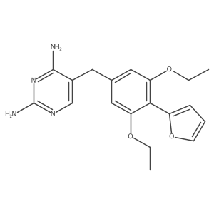 5-[[3,5-Diethoxy-4-(2-furanyl)phenyl]methyl]-2,4-pyrimidinediamine结构式