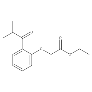 Ethyl 2-[2-(2-methylpropanoyl)phenoxy]acetate Structure