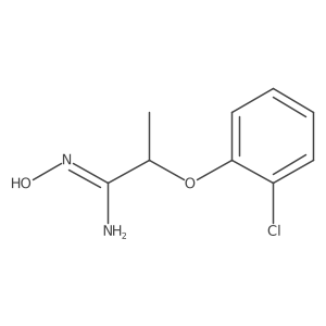 2-(2-Chlorophenoxy)-N-hydroxypropanimidamide Structure