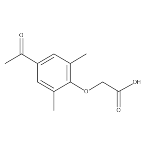 2-(4-Acetyl-2,6-dimethylphenoxy)acetic acid结构式