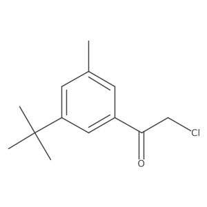 2-Chloro-1-[3-(1,1-dimethylethyl)-5-methylphenyl]ethanone结构式