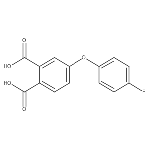 4-(4-Fluorophenoxy)phthalic acid结构式