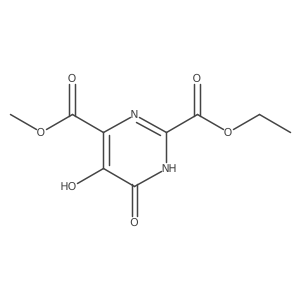 2-Ethyl 4-Methyl 5,6-Dihydroxypyrimidine-2,4-dicarboxylate Structure