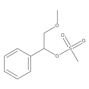 2-Methoxy-1-phenylethyl methanesulfonate结构式