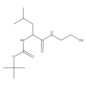tert-butyl N-[(1S)-1-[(2-hydroxyethyl)carbamoyl]-3-methylbutyl]carbamate结构式