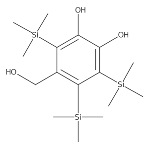 Benzene, 1,2-bis[(trimethylsilyl)oxy]-4-[[(trimethylsilyl)oxy]methyl]-结构式