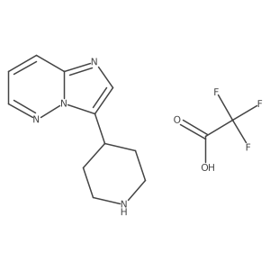 3-(Piperidin-4-yl)imidazo[1,2-b]pyridazine 2,2,2-trifluoroacetate Structure