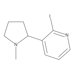 (S)-2-Iodo-3-(1-methylpyrrolidin-2-yl)pyridine Structure