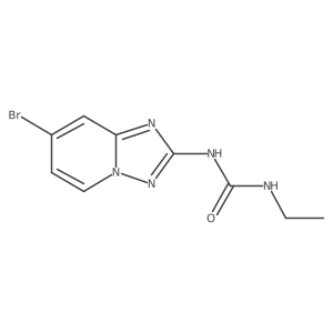 1-(7-Bromo-[1,2,4]triazolo[1,5-a]pyridin-2-yl)-3-ethyl-urea Structure