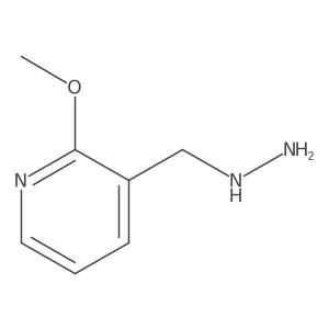 3-(Hydrazinylmethyl)-2-methoxypyridine结构式