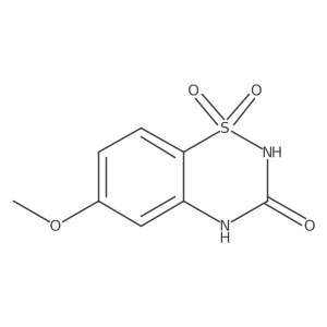 6-methoxy-3,4-dihydro-2H-1lambda6,2,4-benzothiadiazine-1,1,3-trione结构式