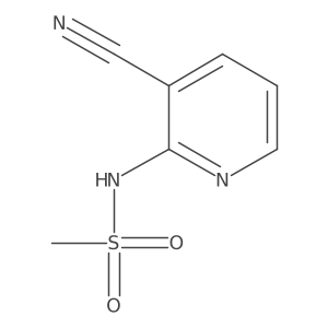 N-(3-Cyano-2-pyridinyl)methanesulfonamide结构式