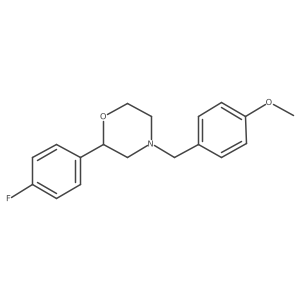 (2R)-2-(4-Fluorophenyl)-4-[(4-methoxyphenyl)methyl]morpholine Structure