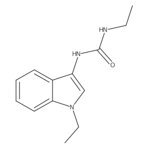 1-ethyl-3-(1-ethyl-1H-indol-3-yl)urea Structure