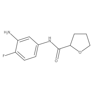 N-(3-Amino-4-fluorophenyl)tetrahydrofuran-2-carboxamide Structure