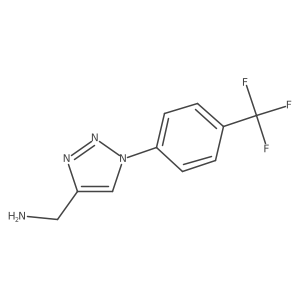 (1-(4-(Trifluoromethyl)phenyl)-1H-1,2,3-triazol-4-YL)methanamine Structure