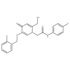 N-(4-fluorophenyl)-2-(2-(hydroxymethyl)-5-((2-methylbenzyl)oxy)-4-oxopyridin-1(4H)-yl)acetamide结构式