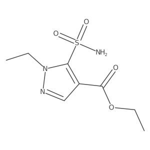 Ethyl 5-(aminosulfonyl)-1-ethyl-1H-pyrazole-4-carboxylate Structure