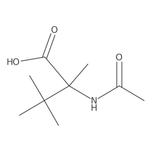 2-Acetamido-2,3,3-trimethylbutanoic acid结构式