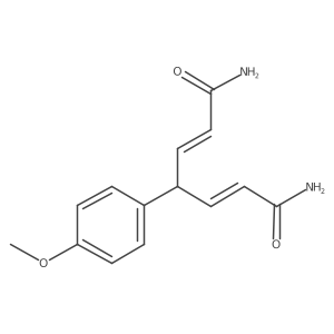 4-(4-Methoxyphenyl)-2,5-heptadienediamide Structure