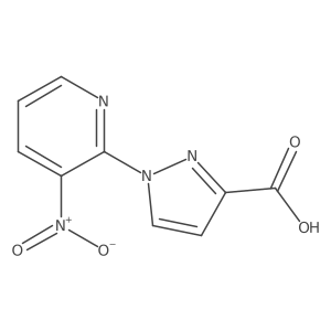 1-(3-nitropyridin-2-yl)-1H-pyrazole-3-carboxylic acid结构式