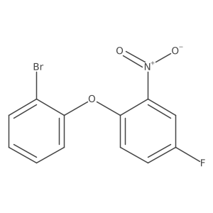 1-(2-Bromophenoxy)-4-fluoro-2-nitrobenzene结构式