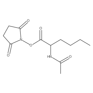 N-alpha-Acetyl-L-norleucine succinimidyl ester (Ac-L-Nle-OSu) Structure