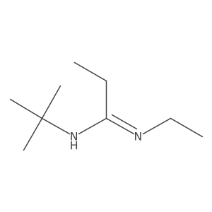 N-(1,1-Dimethylethyl)-Ninvertedexclamationmarka-ethylpropanimidamide Structure