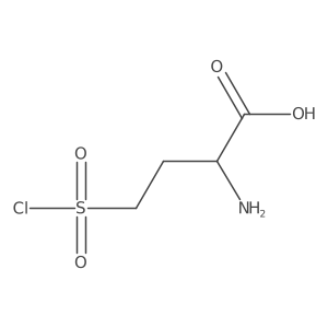 2-Amino-4-chlorosulfonylbutanoic acid Structure