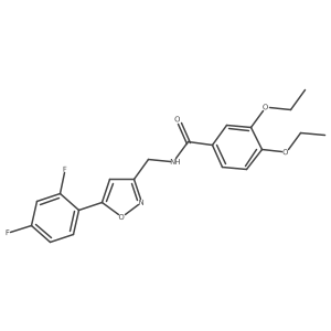 N-{[5-(2,4-difluorophenyl)-1,2-oxazol-3-yl]methyl}-3,4-diethoxybenzamide Structure