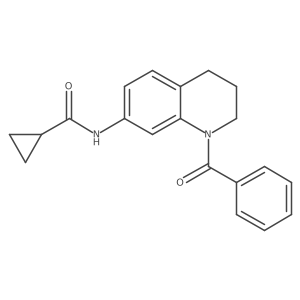 N-(1-benzoyl-1,2,3,4-tetrahydroquinolin-7-yl)cyclopropanecarboxamide Structure