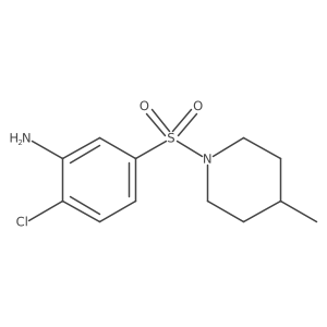 2-Chloro-5-[(4-methyl-1-piperidinyl)sulfonyl]-aniline结构式