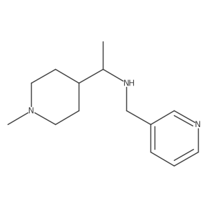 1-(1-Methylpiperidin-4-yl)-N-(pyridin-3-ylmethyl)ethan-1-amine Structure