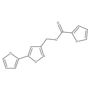 (5-(Furan-2-yl)isoxazol-3-yl)methyl furan-2-carboxylate结构式