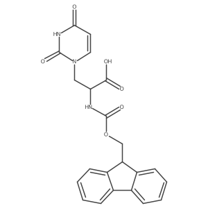 1(2H)-Pyrimidinepropanoic acid,-[[(9H-fluoren-9-ylmethoxy)carbonyl]amino]-3,4-dihydro-2,4-dioxo-, (S)-结构式