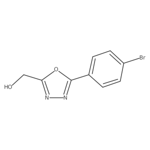 [5-(4-Bromophenyl)-1,3,4-oxadiazol-2-yl]methanol Structure