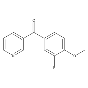 3-(3-Fluoro-4-methoxybenzoyl)pyridine结构式