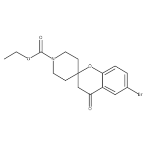 Ethyl 6-bromo-4-oxospiro[chromane-2,4'-piperidine]-1'-carboxylate Structure