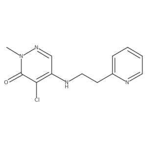 4-Chloro-2-methyl-5-((2-(pyridin-2-yl)ethyl)amino)pyridazin-3(2h)-one Structure